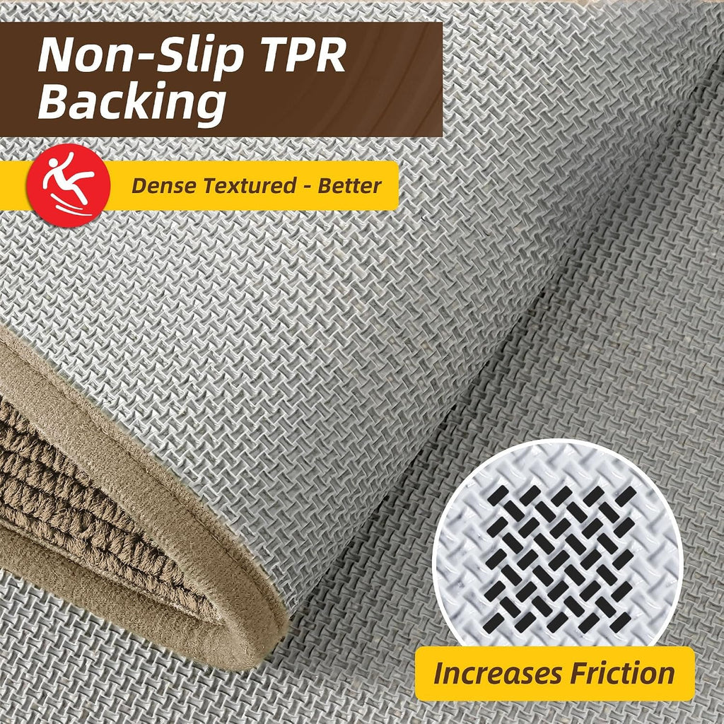 Beige Non‑Slip Entry Mat 24×36 Inch