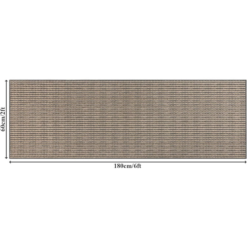Coffee Hallway Runner Rug 2×6 Ft