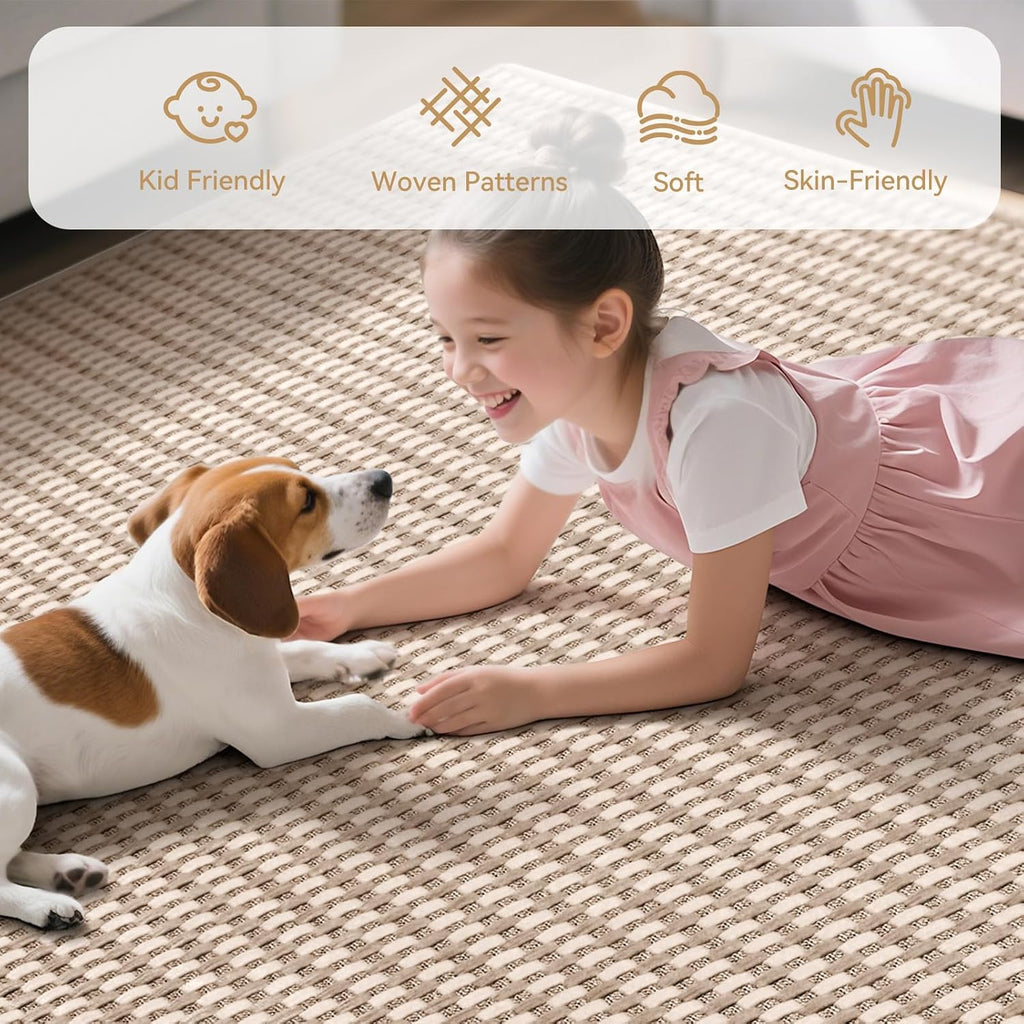Brown Non‑Slip Entryway Rug 2×3 Ft Washable