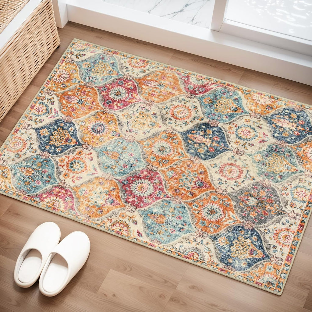 Washable Non‑Slip Entry Rug 2×3 Ft