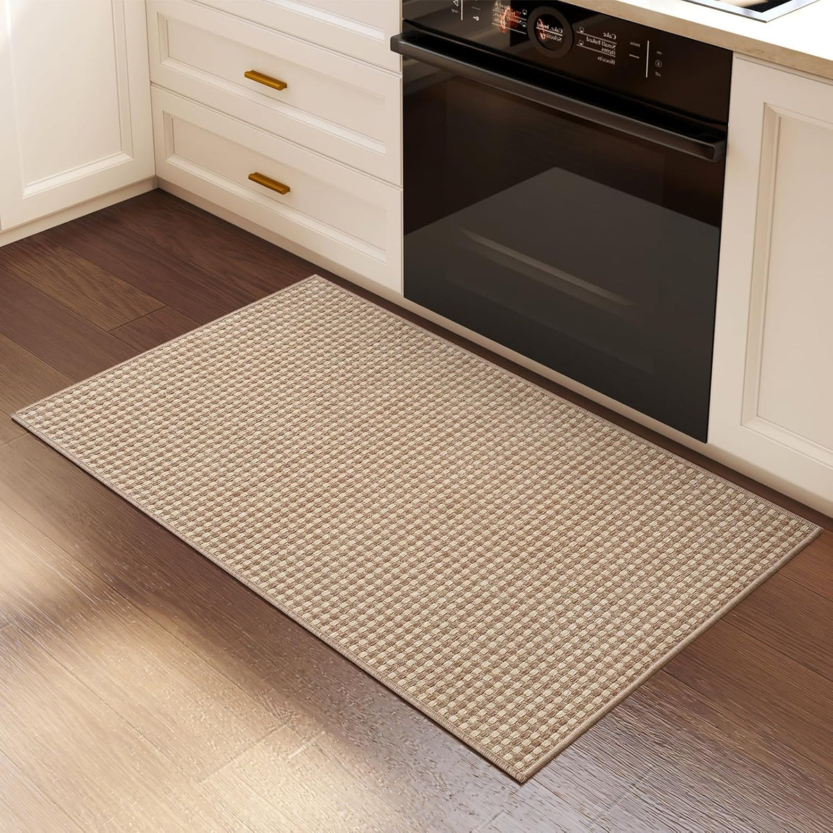 Brown Non‑Slip Entryway Rug 2×3 Ft Washable