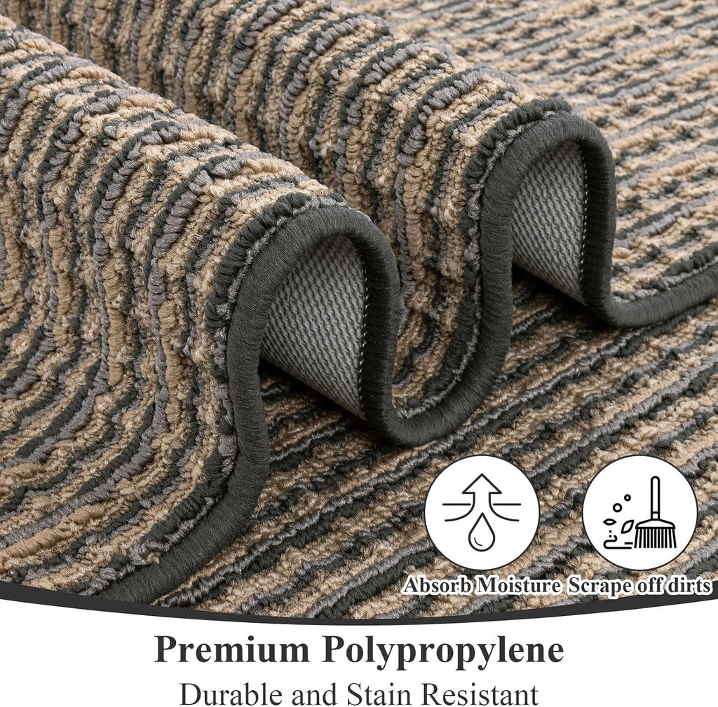 Coffee Hallway Runner Rug 2×6 Ft