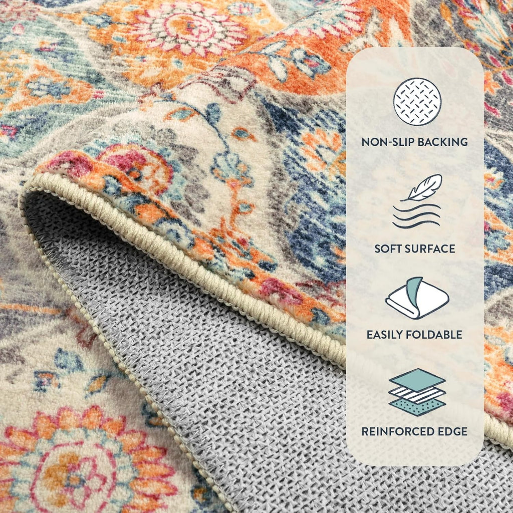 Washable Non‑Slip Entry Rug 2×3 Ft