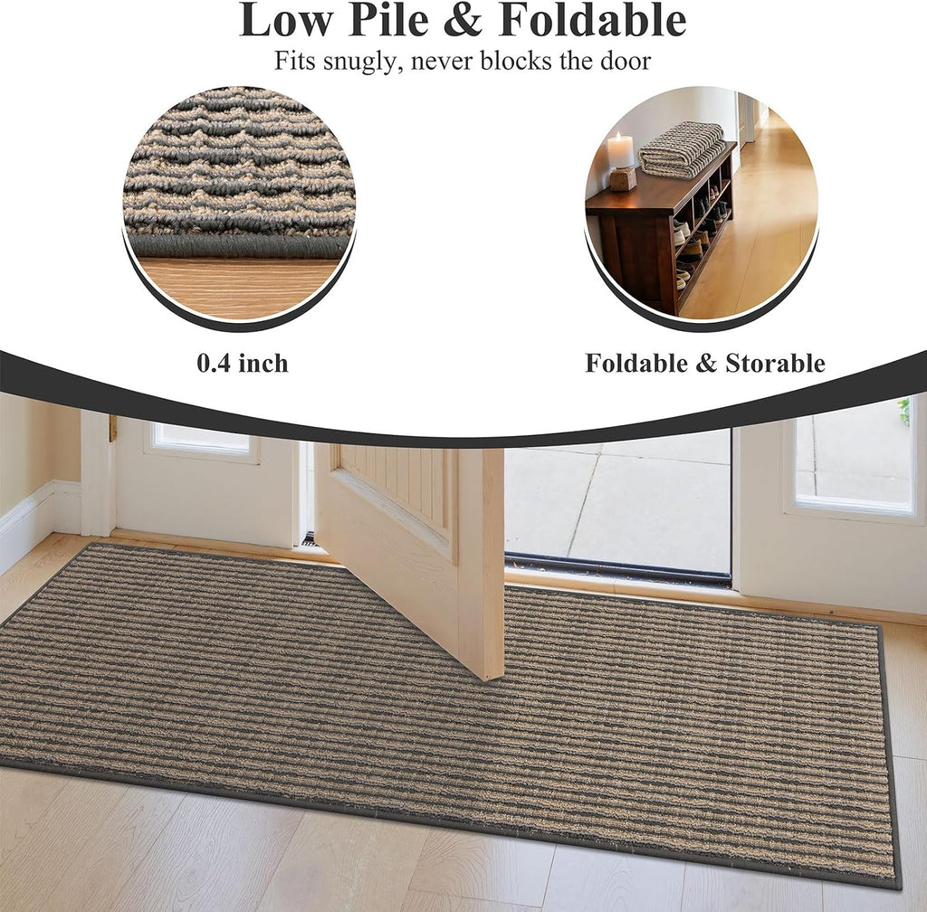 Coffee Hallway Runner Rug 2×6 Ft
