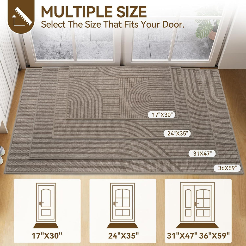Brown Indoor Entry Mat 17×30 Inch
