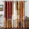 Orange Abstract Curtains 52×84 Inch 2 Panels