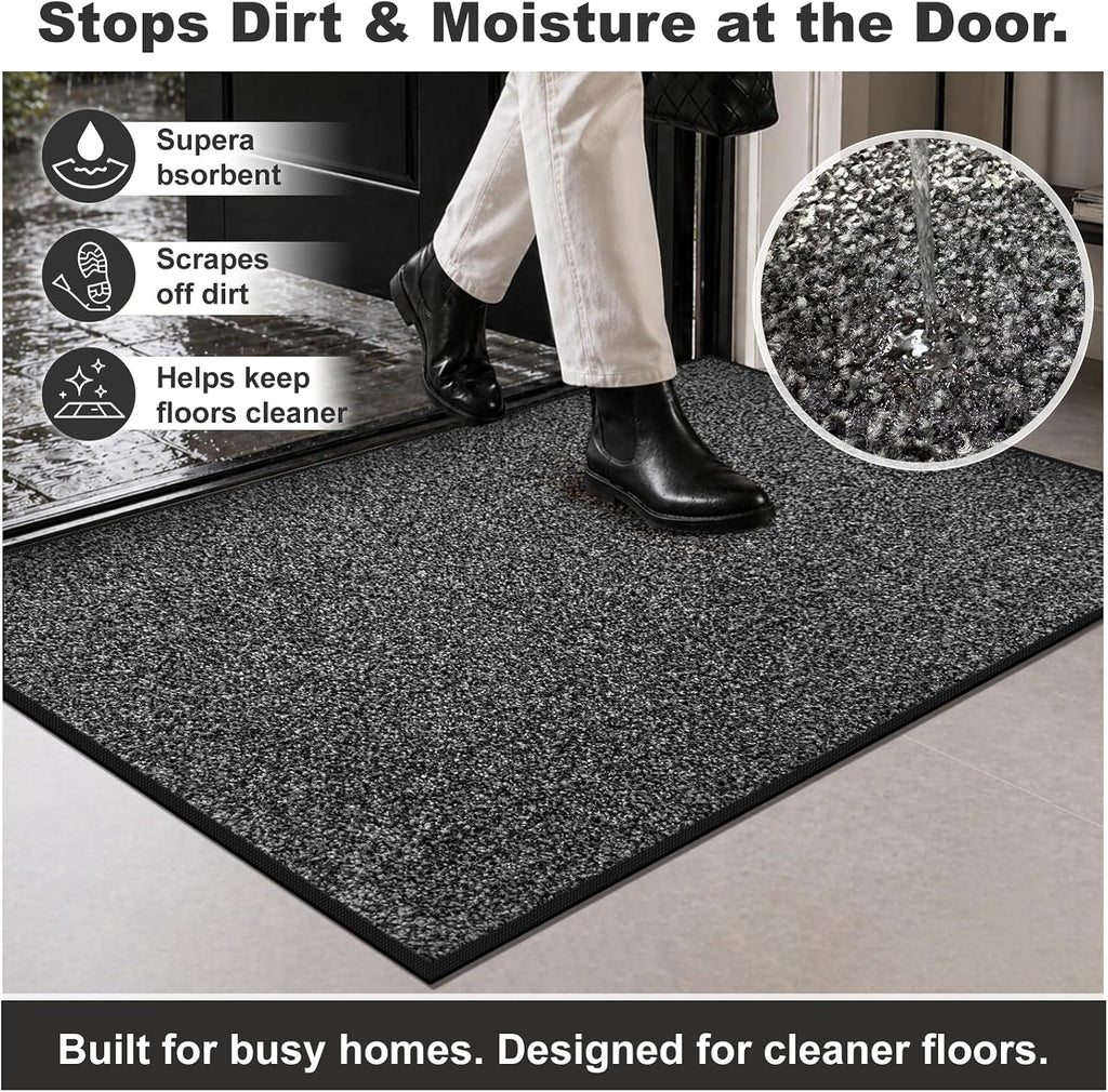 Absorbent Entry Mat 17×29.5 Inch Washable