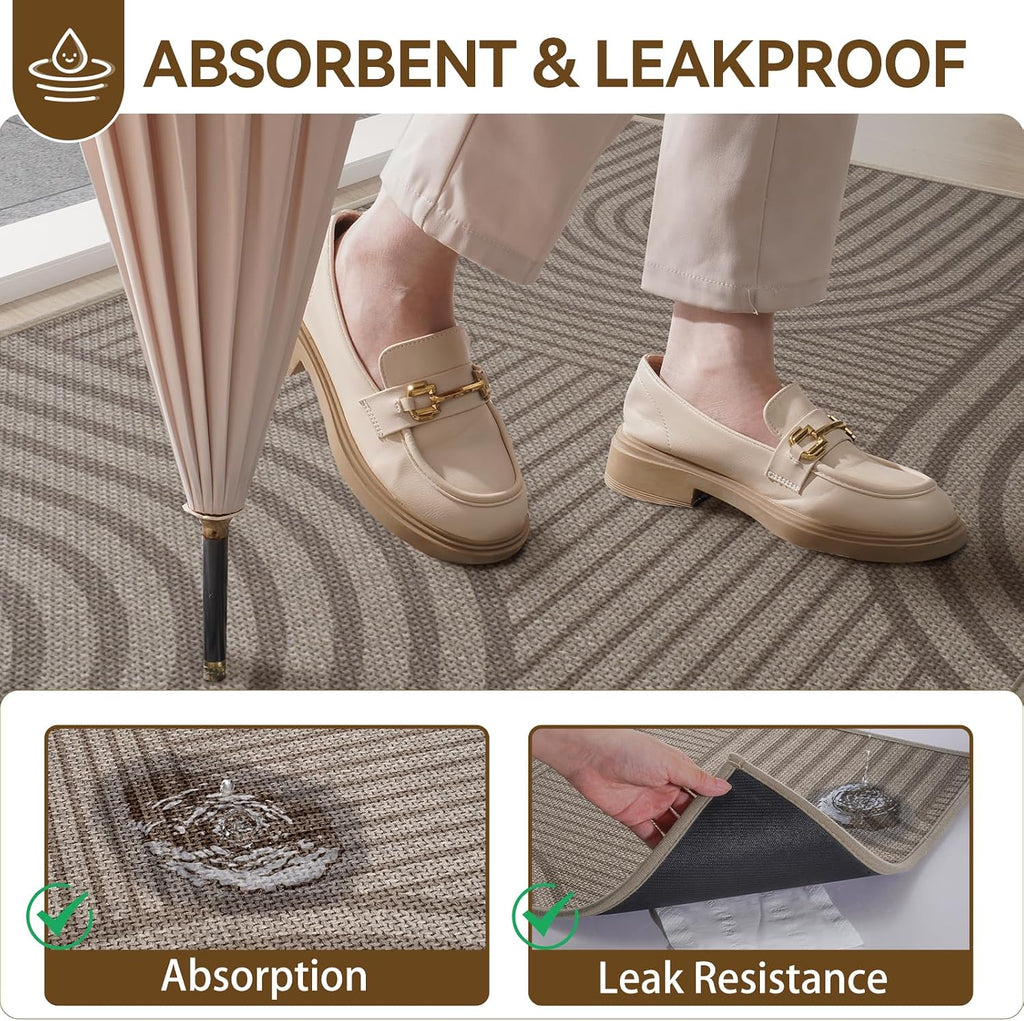 Brown Indoor Entry Mat 17×30 Inch