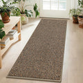 Taupe Non‑Slip Washable Runner Rug 2×6 Ft