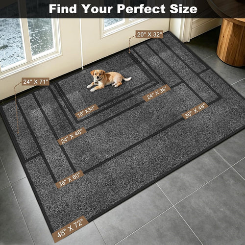 Absorbent Entry Mat 17×29.5 Inch Washable