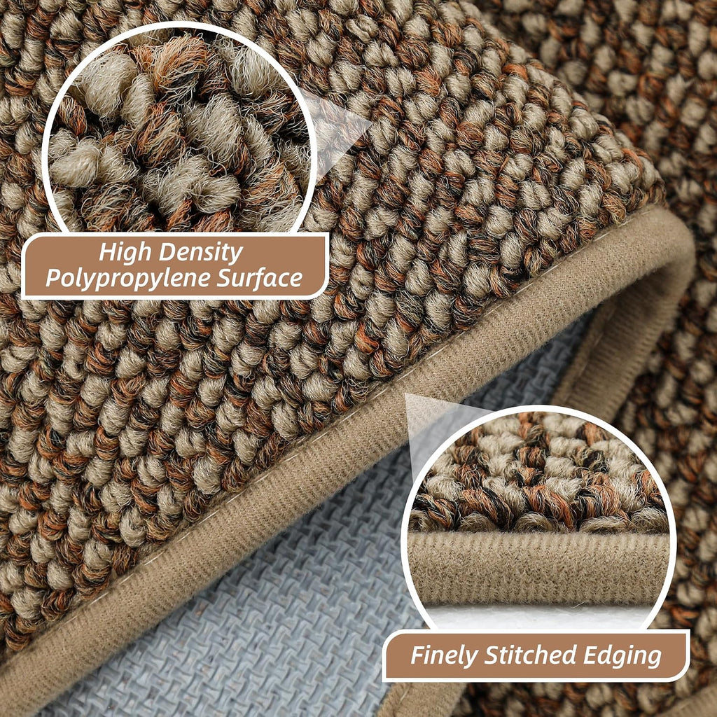 Taupe Non‑Slip Washable Runner Rug 2×6 Ft
