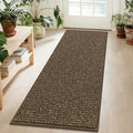 Brown Non‑Slip Washable Runner Rug 2×6 Ft